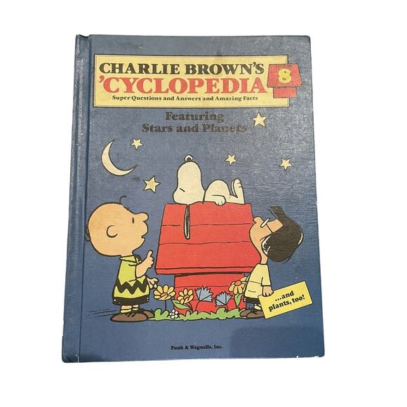 1980 Charlie Browns Cyclopedia Volume 8 Featuring Stars & Planets Hardcover Book - Picture 1 of 6